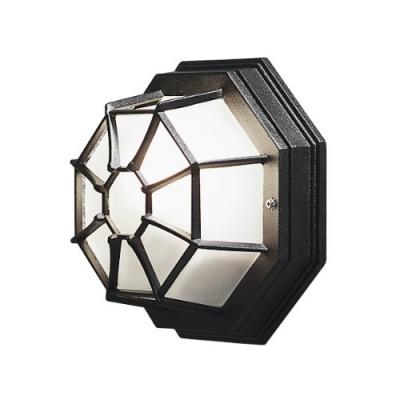 Konstsmide budget plafonnier ext&eacute;rieur basic noir mat, ip23