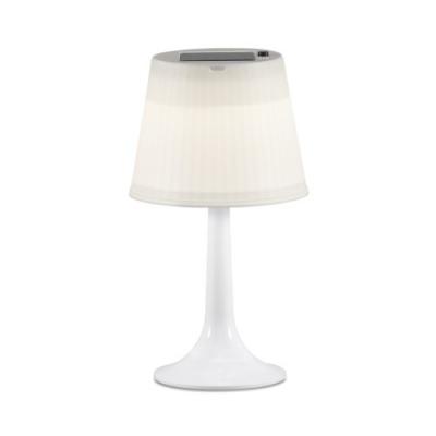 Lampe &agrave; poser LED solaire blanche Assisi Sitra