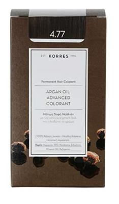 Korres Aceite Arg&aacute;n Tinte Cabello Nro 4,77 Chocolate Oscuro 1ud