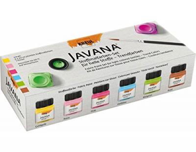 C.kreul textilfarbe javana sunny, creativset 6 x 20 ml 90599