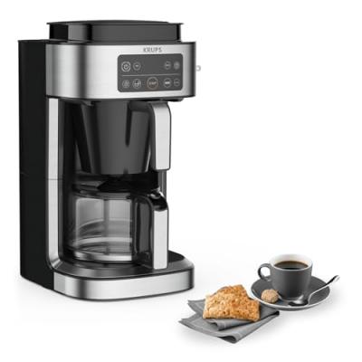 Cafeti&egrave;re filtre Krups KM760D10 Aroma Partner 1000 W Noir et Argent
