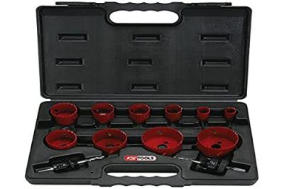 Coffret de 10 scies cloche KS, 19-22-29-35-38-44-51-57-65-67 mm