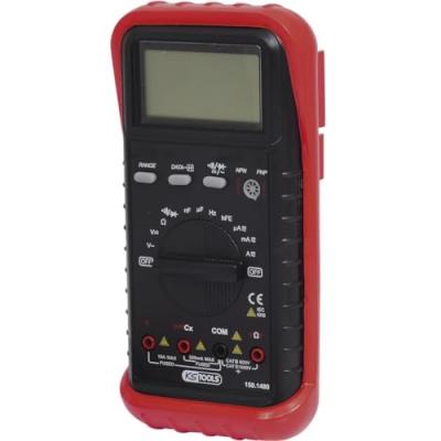 KS Tools 150.1480 Multim&egrave;tre avec prises de tests et pinces crocodile
