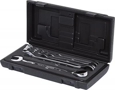 Coffret de cl&eacute;s mixtes &agrave; cliquet r&eacute;versible GEARplus 9 pi&egrave;ces