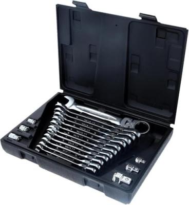 Ks tools jeu de cl&eacute;s mixtes &agrave; cliquet &agrave; t&ecirc;te inclinable &agrave;