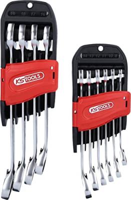 Jeu de 10 cl&eacute;s mixtes &agrave; cliquet DUO GEAR&reg; KS TOOLS 503.5950