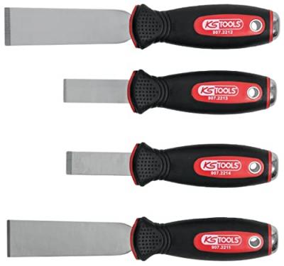 Jeu de grattoirs KS TOOLS - &Agrave; lames inox - 4 pcs - 907.2210
