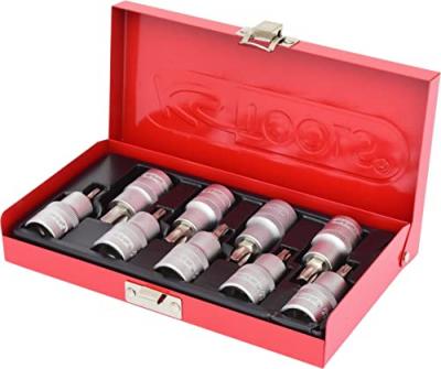 Ks tools 1/2"" jeu de douilles tournevis torx, 9 pcs, t20-t60