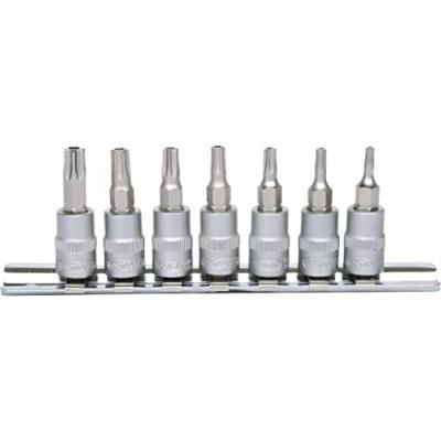 Ks tools 1/4"" jeu de douilles tournevis, torx perc&eacute;, 7pcs, tb10-tb40
