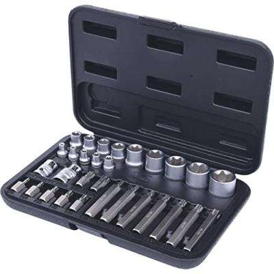 Ks tools coffret de douilles torx et douilles tournevis torx perc&eacute;,
