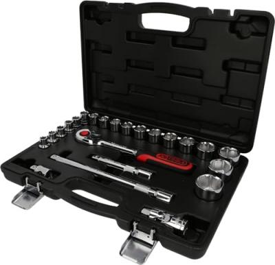 KS TOOLS Jeu de cl&eacute;s &agrave; douilles 1/2 CHROMEplus, 23 pi&egrave;ces (918.0623)