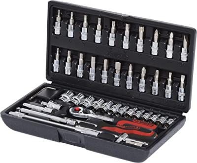 Ks tools 1/4"" chromeplus coffret de douilles, 46 pcs