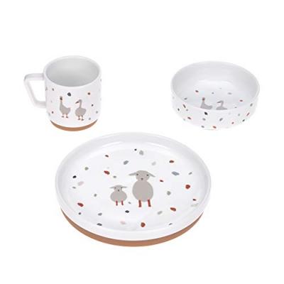 Coffret Repas En Porcelaine - Tiny Farmer Mouton & Oie