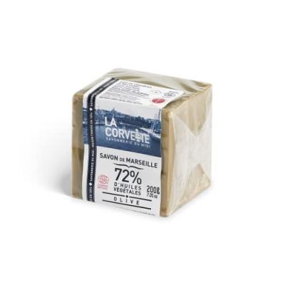 La Corvette Cube de Savon de Marseille Olive Ecocert Film 200 g