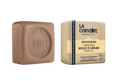 La Corvette Savon Douceur Bio Huile d'Argan 100 g - Pain 100 g