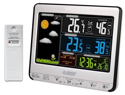 La Crosse Technology WS6826WHI-BLA Station m&eacute;t&eacute;o color&eacute;e - Noir