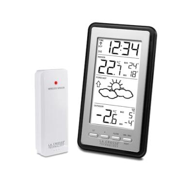 La crosse technology ws9130it station m&eacute;t&eacute;o avec temp&eacute;rature int&eacute;rieure/ext&eacute;rieure noir