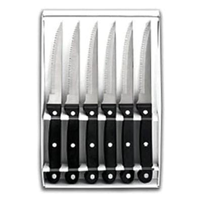 Lacor - 39060 - 6 Couteaux Pour Steak - Lame Crant&eacute;e