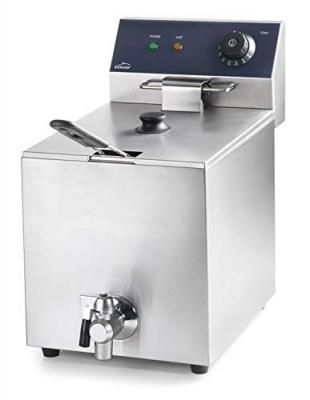 Lacor 69468 69468-Friteuse &Eacute;lectrique avec Robinet Professionnel 3250 W 8 L Acier Inoxydable