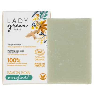 Lady Green - Savon soin purifiant Visage&Corps 1 unit&eacute;
