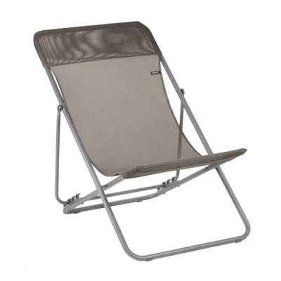 Transat de jardin en acier Maxi graphite LAFUMA MOBILIER