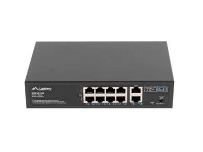 SWITCH LANBERG 10 PTOS 100MB 8xPOE+/2x GBIT ETHER 120W RACK 10"/19