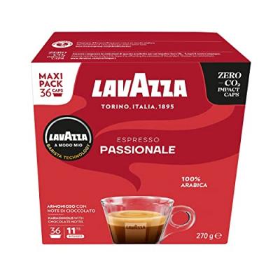 Dosettes et caf&eacute; A Modo Mio LAVAZZA A MODO MIO APPASSIONATAMENTE x36