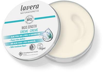 Lavera - Cr&egrave;me hydratante peaux tr&egrave;s s&egrave;ches - Basis Sensitiv - 150 ml