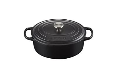 Le Creuset Cocotte Signature Ovale En Fonte &Eacute;maill&eacute;e, 29cm, Noir Mat