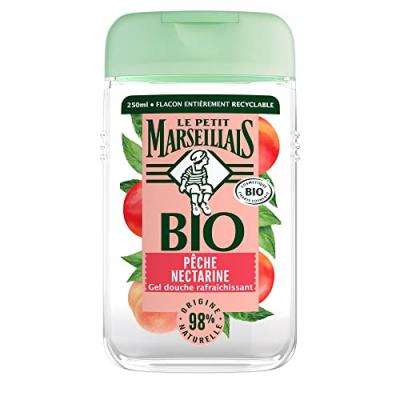 Gel douche bio rafraichissant p&ecirc;che nectarine