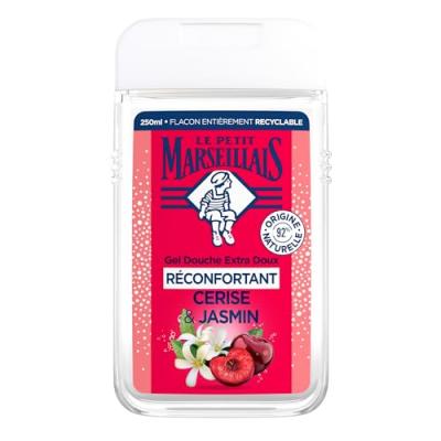 Le Petit Marseillais Gel Douche Extra Doux R&eacute;confortant Cerise & Jasmin 250 ml 