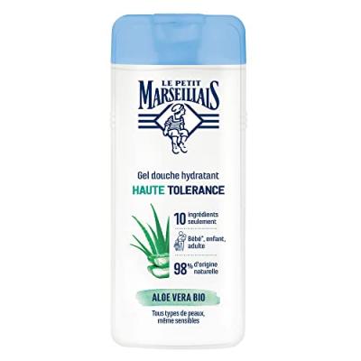 Le Petit Marseillais Gel Douche Haute Tol&eacute;rance Aloe Vera BIO, 400 ml