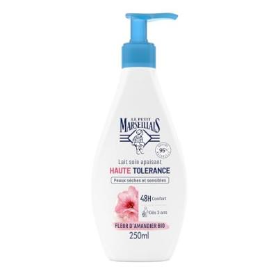 Lait Corps Haute Tol&eacute;rance &Agrave; La Fleure D'amande Le Petit Marseillais - Le Flacon De 250ml