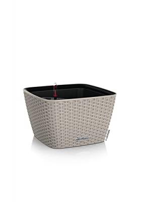 LECHUZA Jardini&egrave;re BACINO Cottage ALL-IN-ONE 30x30 cm marron sable
