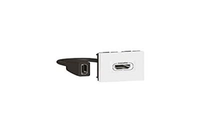 Legrand - Prise hdmi Type a 2 Modules Mosaic - Blanc - 078979L