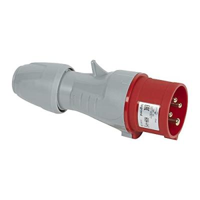 Legrand 555128 Fiche mobile droite P17 IP44 16A, 380V~ &agrave; 415V~, 3P+T