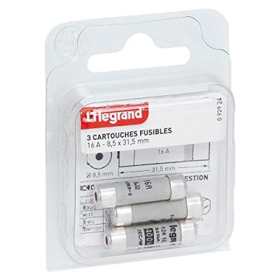 Legrand - Cartouche fusible avec t&eacute;moin - 16 A - 3680 W