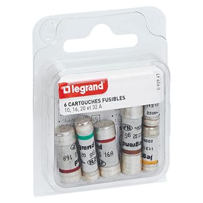 Legrand - 6 Cartouches Fusibles Pour Tableau D'abonn&eacute; Edf Sans Voyant