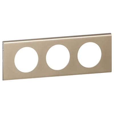 Legrand - celiane plaque 3 postes nickel velour 71mm 210069113