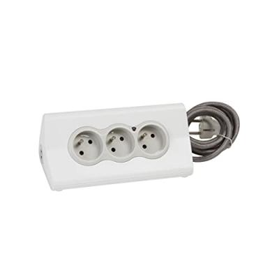 Rallonge multiprise 3x2P+T + 2 USB Type-A 2.4A et support tablette
