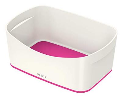 Leitz 52571023 MyBox Bac de rangement Taille S Rose m&eacute;tallis&eacute;