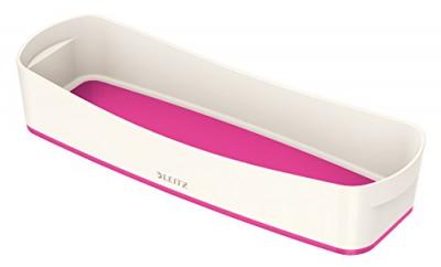 LEITZ MyBox - Bac de rangement - Large - Blanc et Rose