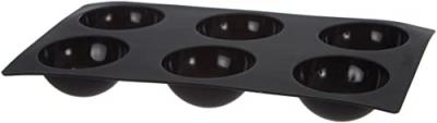Lekue - Moule gourmet 6 demi-sph&egrave;res - silicone, noir