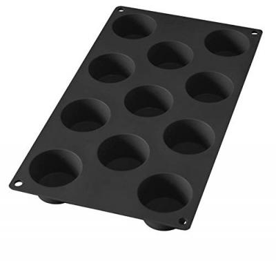 L&eacute;ku&eacute; Moule Mini Muffins 11 Cavit&eacute;s Noir Gourmet - 1 Pack