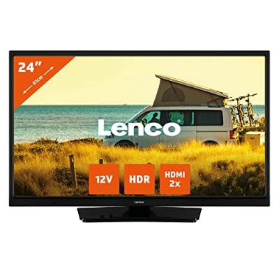 T&eacute;l&eacute;vision LED de 24 avec adapteur voiture 12 V Lenco LED-2423BK Noir