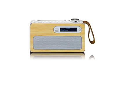 Radio portable dab+ pdr-040bamboowh bambou-blanc