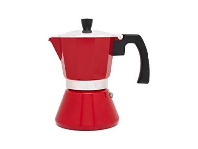 Leopold Vienna Espresso 6 Cups Coffee Maker Rouge