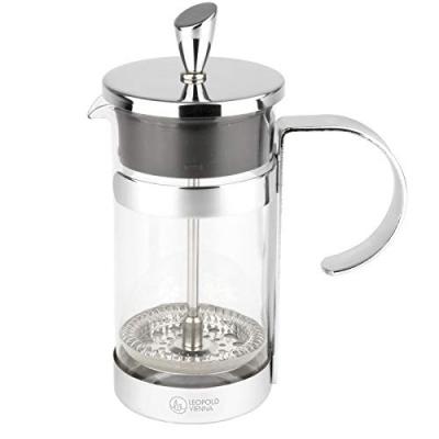 Leopold Vienna Luxe 350ml Coffee Maker Clair,Argent&eacute;