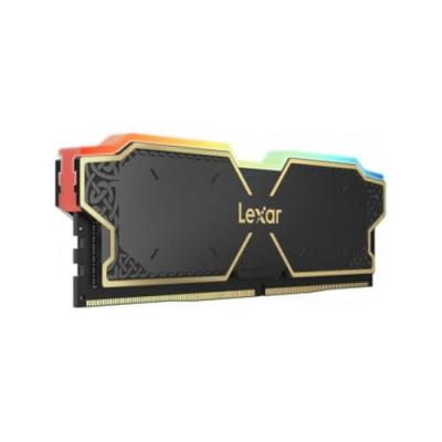 Lexar Lexar Kit Barrettes m&eacute;moire 32Go (2x16Go) DIMM DDR5 Thor RGB 6000MHz (Noir)