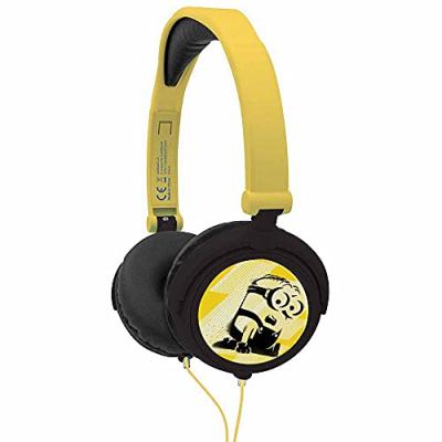 LES MINIONS Casque st&eacute;r&eacute;o enfant LEXIBOOK - pliable et ajustable 